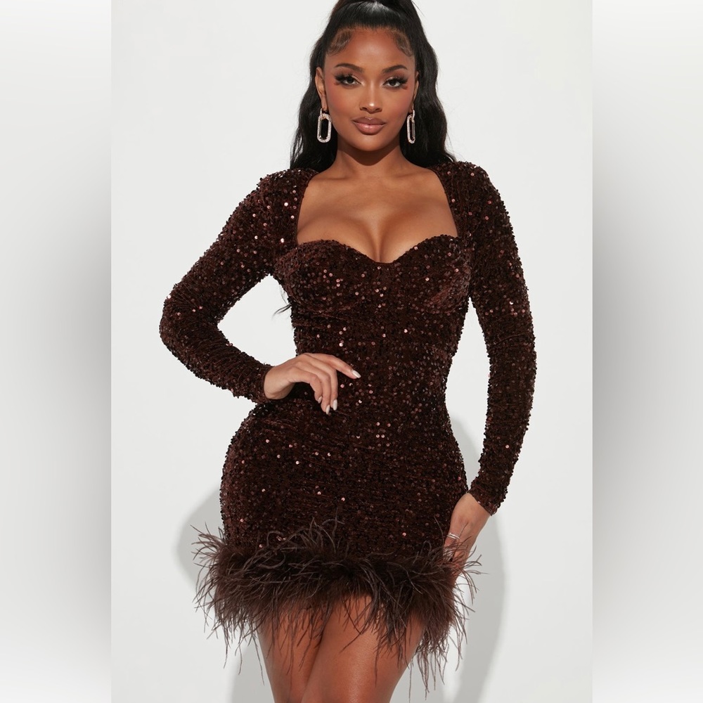 Soleil sequin mini dress